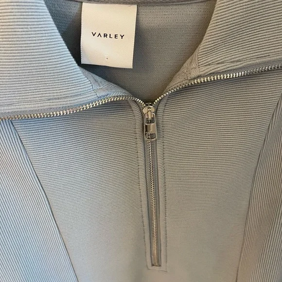 Varley Light Blue Half-Zip Pullover - Picture 2 of 5